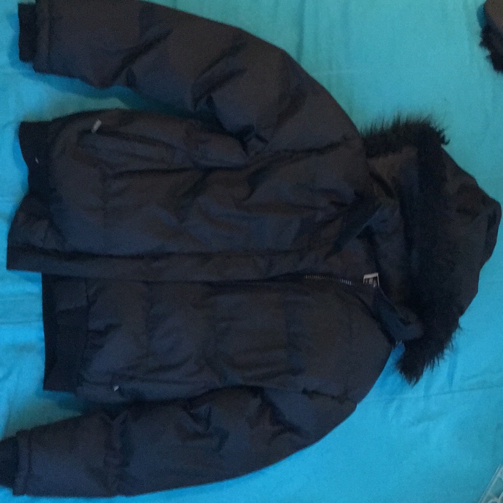a black winter coat